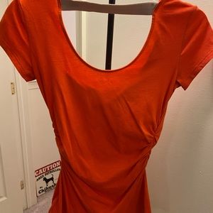 Orange blouse